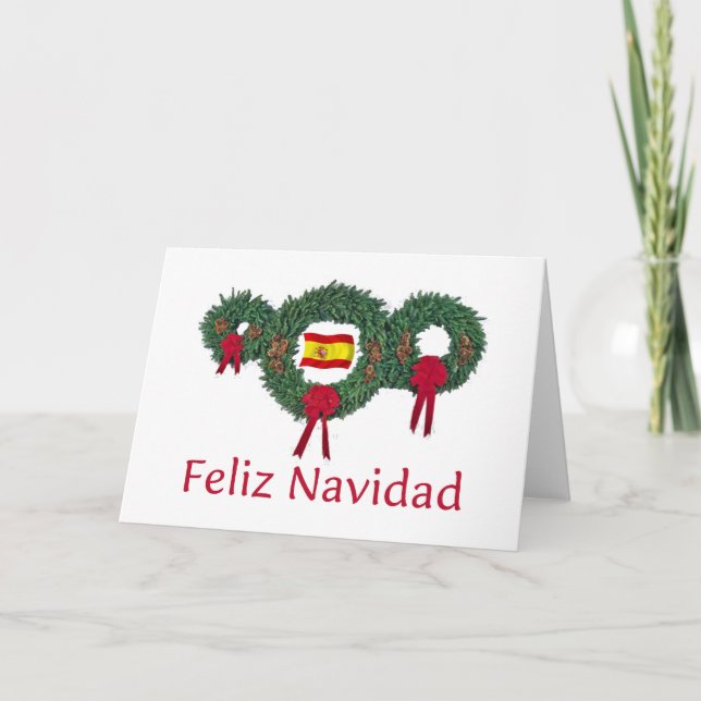 Cartão De Festividades Natal 2 da espanha (Frente)