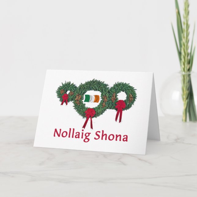 Cartão De Festividades Natal 2 de Ireland (Frente)
