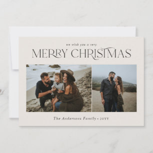 Cartão De Festividades Natal 2 foto-aquarela botânica natural