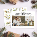 Cartão De Festividades Natal 2 foto aquarela holi botânico de inverno<br><div class="desc">Foto do Natal 2: aquarela botânica de inverno imagem Freepik</div>