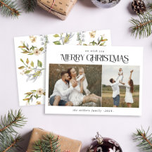 Natal 2 foto aquarela holi botânico de inverno