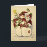Cartão De Festividades Natal 4924<br><div class="desc">De uma pintura original em acrílico de Ruth Garrison.</div>