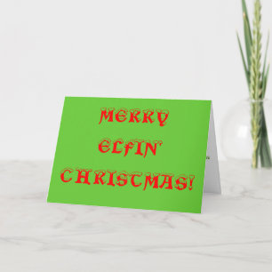 CARTÃO DE FESTIVIDADES NATAL ALEGRE DE ELFIN!