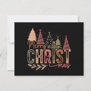 Cartão De Festividades Natal Alegre Más Natal Fé Cristã Jesus C
