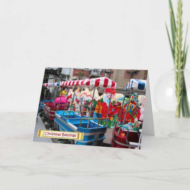 Cartão De Festividades Natal Alemão, Transporte de Natal Heidelberg (Frente)