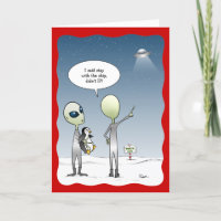 Natal Alien Divertido OVNI Papai Noel Rudolph