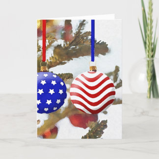 Cartão De Festividades Natal americano