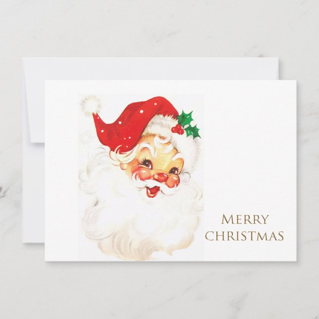 Cartão De Festividades Natal Antigo (Frente)