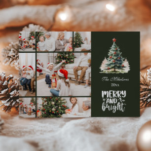 Cartão De Festividades Natal Antigo 7 Fotos Celebração em Família