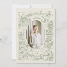 Cartão De Festividades Natal ao redor do mundo | Viajante das Festas