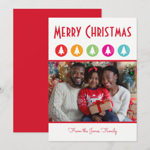 Cartão De Festividades Natal Árvores Foto de Natal