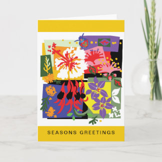 Cartão De Festividades Natal australiano - FLORES Nativos -