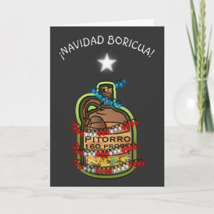 Cartão De Festividades Natal Boricua Porto Rico Feliz Natal