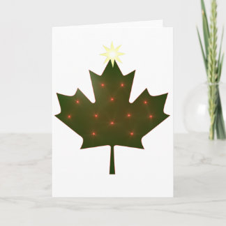 Cartão De Festividades Natal canadense