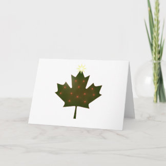 Cartão De Festividades Natal canadense