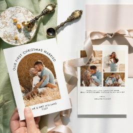 Cartão De Festividades Natal casado - Arco de Fotografias Múltiplas