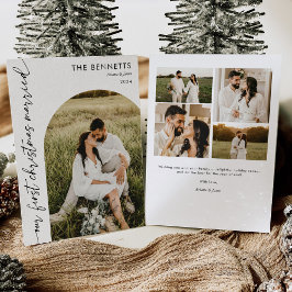 Cartão De Festividades Natal casado - Arco de Fotografias Múltiplas