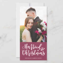 Cartão De Festividades Natal casado | Foto de moderno Pine Mauve