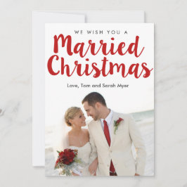 Cartão De Festividades Natal casado | Natal