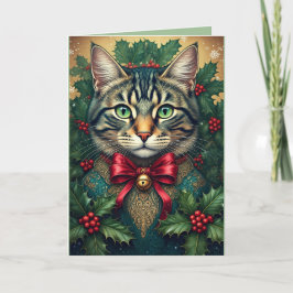 Cartão De Festividades Natal Cat 2024