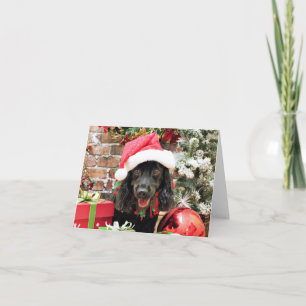 Cartão De Festividades Natal - Cocker Spaniel X - Pepper