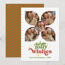 Natal com Colagem de Fotos Retro de Meados do Sécu