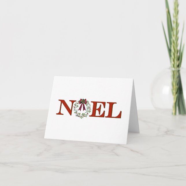 Cartão De Festividades Natal Com Coroa (Frente)