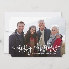 Cartão De Festividades Natal com script