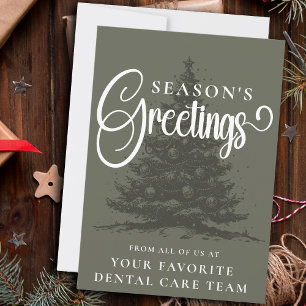 Cartão De Festividades Natal comercial personalizado da empresa