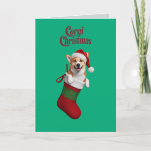 Cartão De Festividades Natal Corgi