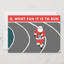 Cartão De Festividades Natal Criativo de Corrida