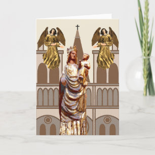 Cartão De Festividades Natal Cristão Medieval
