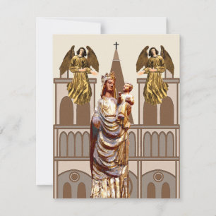 Cartão De Festividades Natal Cristão Medieval