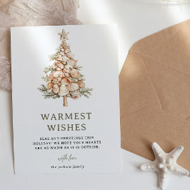 Cartão De Festividades Natal da Árvore do Seas e Saudações