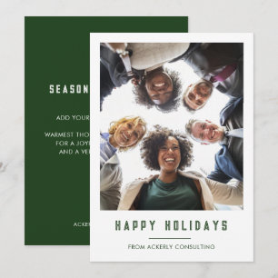 Cartão De Festividades Natal da equipe de negócios de saudação da tempora