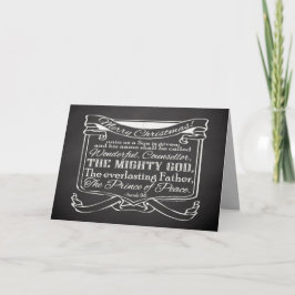 Cartão De Festividades Natal da Escritura de Chalkboard