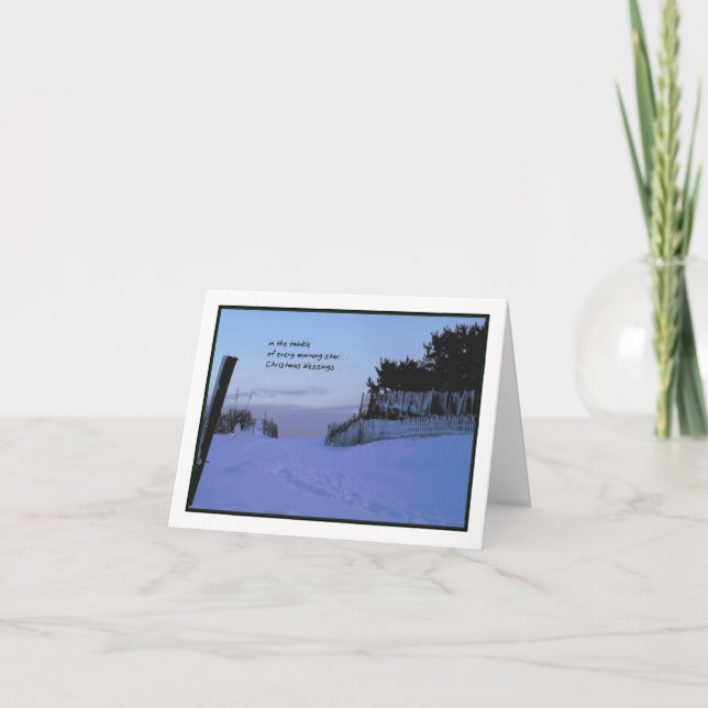 Cartão De Festividades Natal da estrela da manhã (Frente)