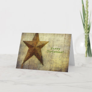 Cartão De Festividades Natal da estrela do celeiro