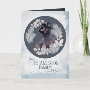 Cartão De Festividades Natal da família de cães personalizados