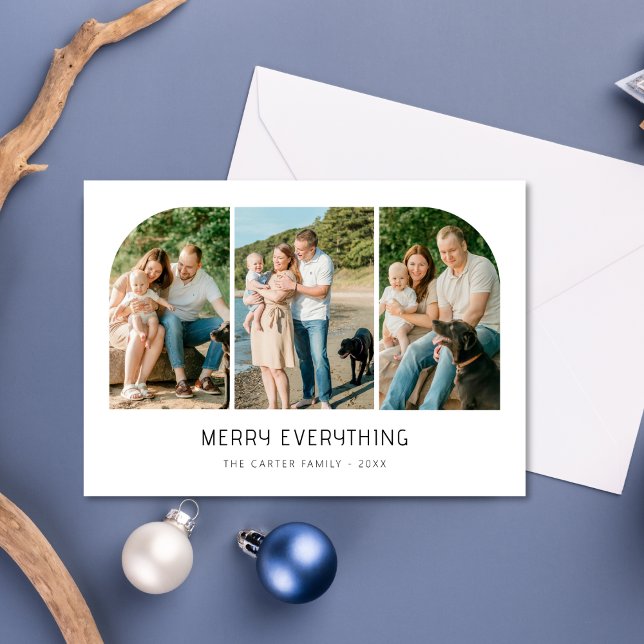 Cartão De Festividades Natal da Família Fotográfica de feliz Tudo Costeir (Criador carregado)