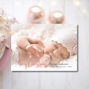 Cartão De Festividades Natal da família moderna