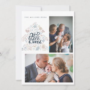 Cartão De Festividades Natal da família nórdica de feliz Natal