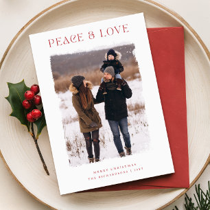 Cartão De Festividades Natal da família Trendy Elegant