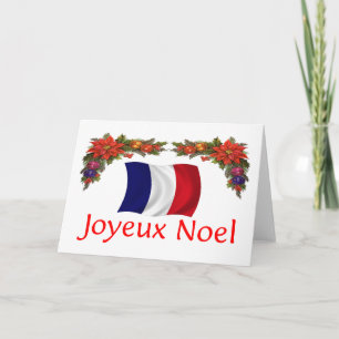 Cartão De Festividades Natal da França