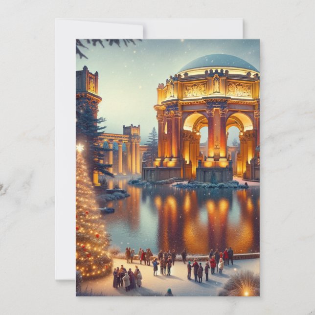 Cartão De Festividades Natal da Holiday Magic San Francisco (Frente)