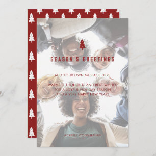 Cartão De Festividades Natal da Imagem Corporativa Elegante