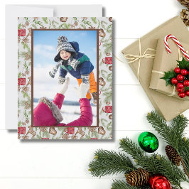 Cartão De Festividades Natal da Rússia Escandinava Nórdica