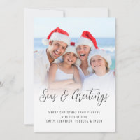 Natal da sobreposição de fotos dos Mares e Saudaçõ