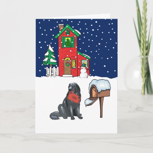 Cartão De Festividades Natal da Terra Nova (Frente)
