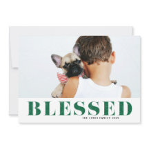 Natal da tipografia abençoada e verde